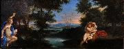 Francesco Albani Hermaphroditus and Salmacis. Sweden oil painting artist
